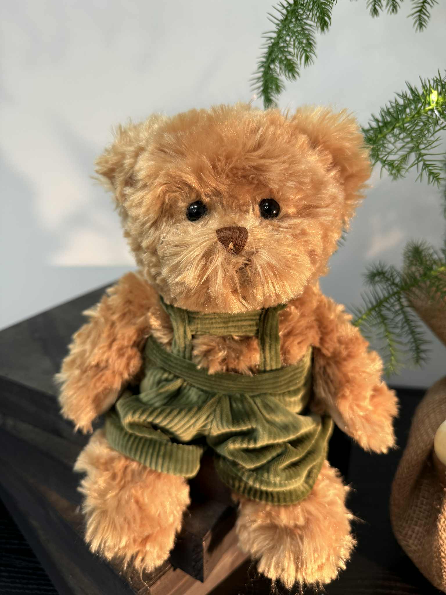 Rankų darbo Bukowski pliušinis meškiukas 25 cm