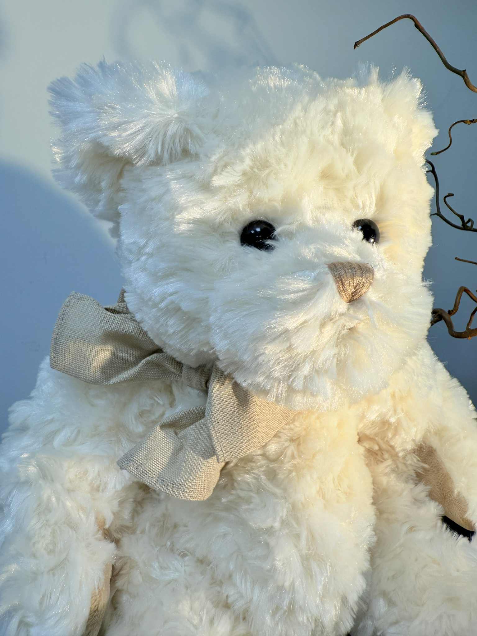 Rankų darbo Bukowski pliušinis meškiukas 40 cm