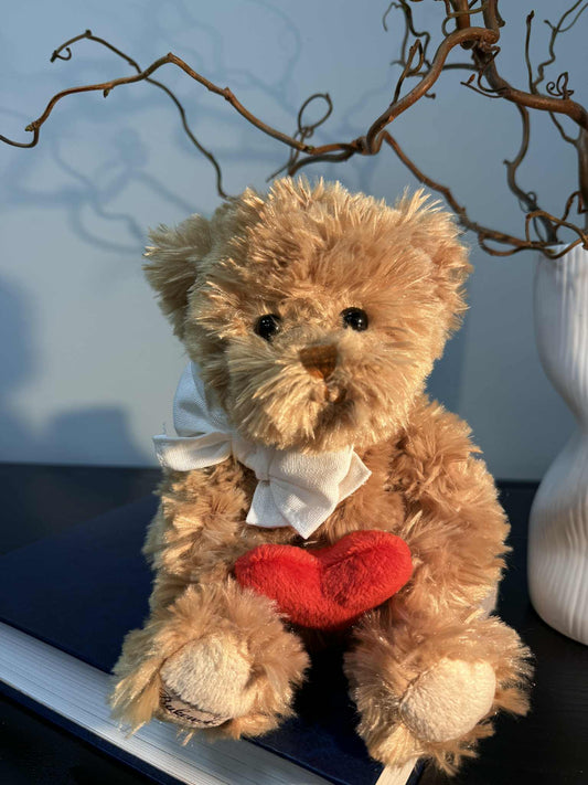 Rankų darbo Bukowski pliušinis meškiukas 25 cm